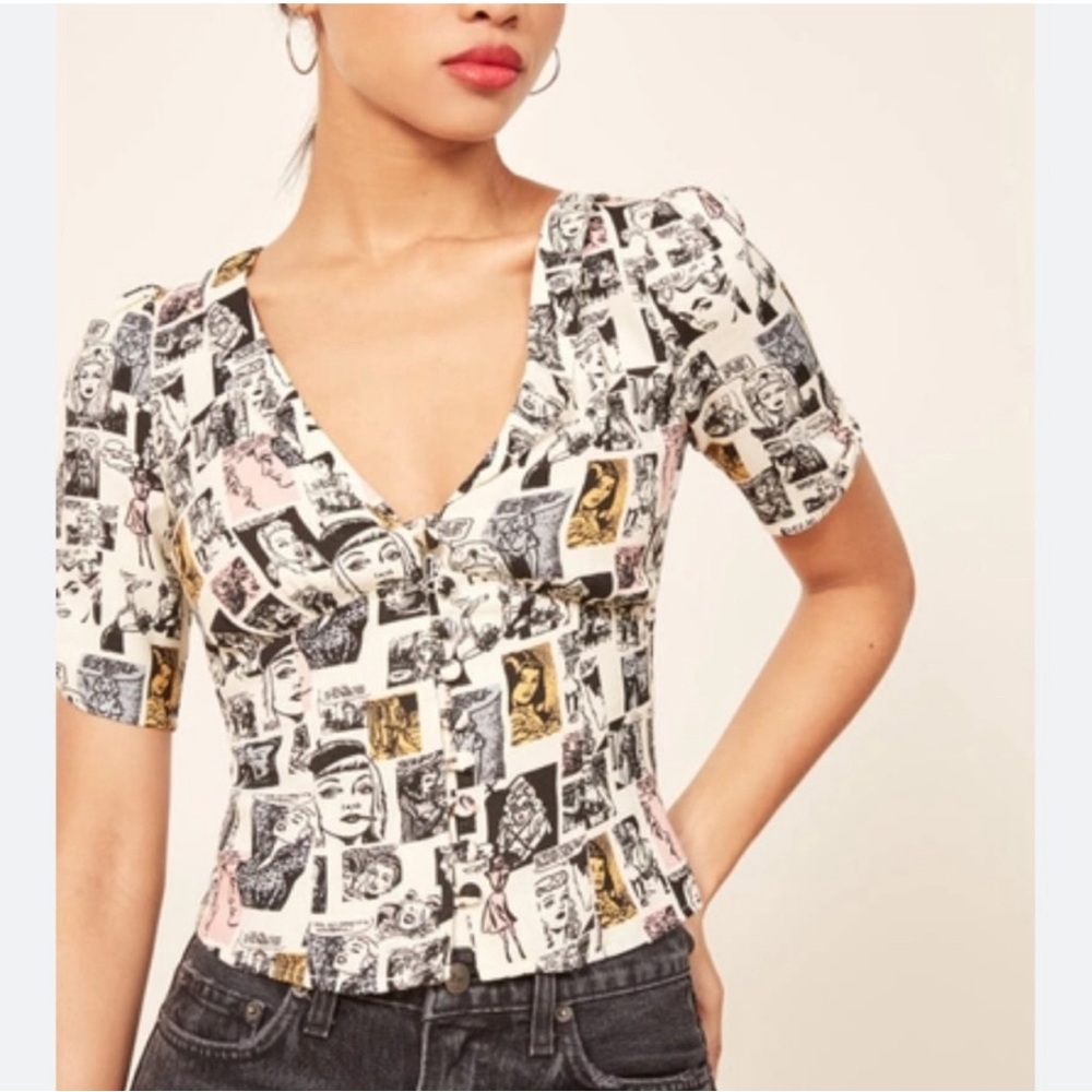 Reformation Devon Top Comic Book